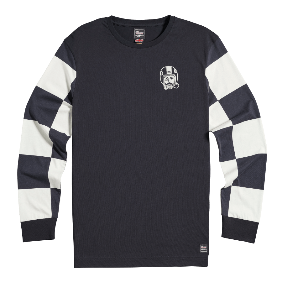 Official Triumph x DGR Humphrey Checkerboard Long Sleeve Tee in in